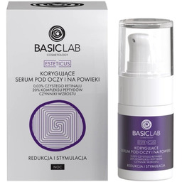 BASICLAB - Korygujące serum pod oczy z retinalem