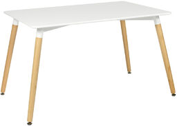 Halmar Prostokątny nowoczesny biały stół SOCRATES 120x80