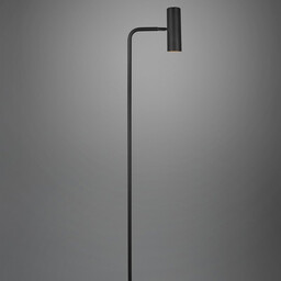 Trio Lampa podłogowa Marley 412400132 czarna tuba stojąca