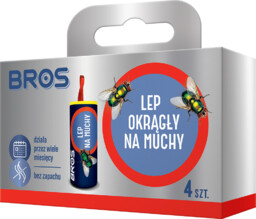 Bros Lep okrągły na muchy 4 szt.