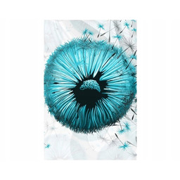 100 70cm Obraz płótno Turkusowe dmuchawce płótno rama