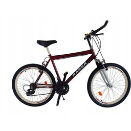 Rower 26″ Czerwonoczarny Z Teleskopem Przód Męski 18