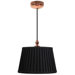 Lampa wisząca AMORE 1x60W E27 stożek czarny CANDELLUX