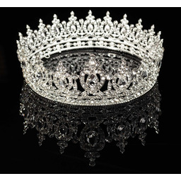 KORONA ozdoba do włosów damska ŚLUBNA diadem KRYSZTAŁY