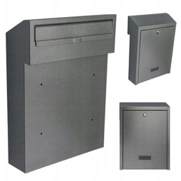 Skrzynka Na Listy Przelotowa Dwustronna Srebrny Antyk Duża