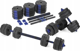 Zestaw Hantli Regulowanych 2X15KG Ze Sztangą Gymtek