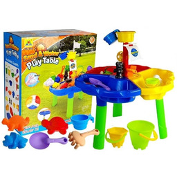 Lean Toys, piaskownica/stolik z foremkami Piraci