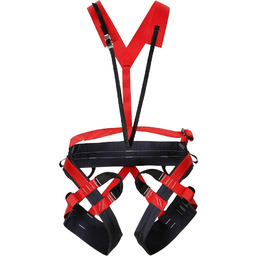 Kong FEDRA, Pełna uprząż Unisex Dorosły, Czarny/Czerwony, S