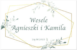 Plakat Weselny personalizowany - 90x60 cm