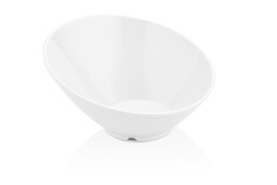 Fine Dine Miska skośna z melaminy, biała, 233x(h)125