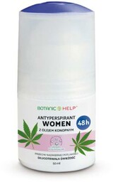 BotanicHelp Antyperspirant WOMEN 48h z olejem konopnym, 50ml