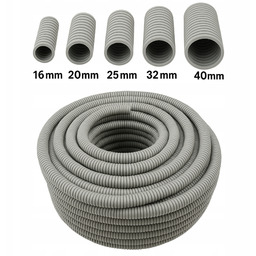Peszel Rura Karbowana Ochronna Do Kabli Szara 320N