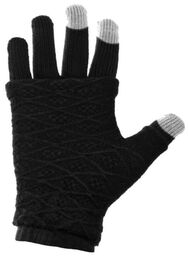 Rękawiczki zimowe 2w1 do ekranów dotykowych Czarne