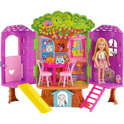 Barbie Chelsea Domek na drzewie Zestaw z lalką,