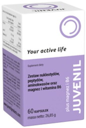 Juvenil plus Magnez i B6, 60 kapsułek