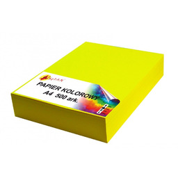 Papier kolorowy A4 80g żółty fluo neon 2064-100