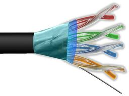 Przewód FTP Maxcable, kat 5e, 305m, CCA zewnętrzny,