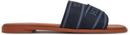 Klapki Tommy Hilfiger Webbing Mule FW0FW08421 Granatowy