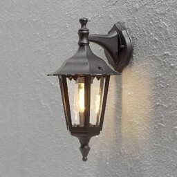 Konstsmide Kinkiet zewnętrzny FIRENZE, czarny, aluminium, dworkowy /