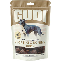GUDI Klopsiki Konina 100g naturalne przysmaki dla psa