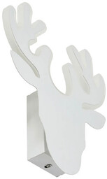 Lindby - Hirvi LED Lampa Ścienna Biały