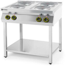 Kuchnia elektryczna 4-płytowa 400V Kitchen Line Hendi 10400W,