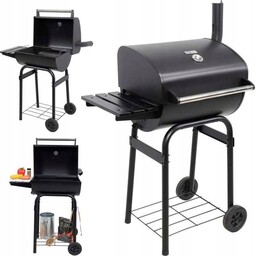 Lund Grill Gril Węglowy Ogrodowy Z Pokrywą Ruszt