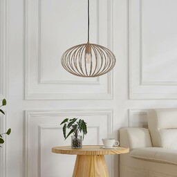 Lampa wisząca Lindby Maivi, kremowy, 40 cm, żelazo,