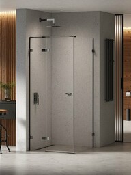 Czarna kabina prysznicowa 110x90 lewa EXK-6165 Eventa Black