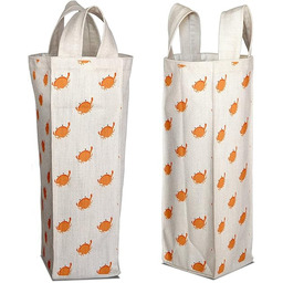 Bonamaison Bawełniana torba na wino z nadrukiem cyfrowym,