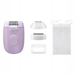 Depilator Philips sieciowy fioletowy 3 nasadki Trymer bikini