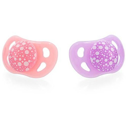 Twistshake Smoczek uspokajający 0-6m różowy i fioletowy, 2