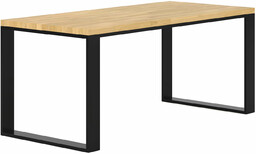 Elior Loftowe drewniane biurko komputerowe 150x70 - Joxi