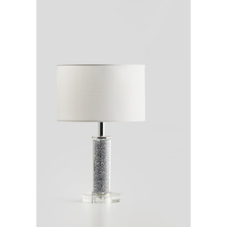 elegancka lampa stołowa z kryształkami diamonddust