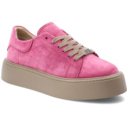 Filippo Różowe Sneakersy Stylowe Obuwie Damskie Na Platformie