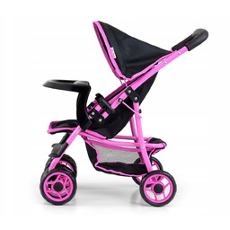 Różowa Spacerówka Dla Lalek Poręczny Zabawa Milly Mally