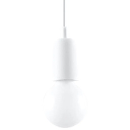 Lampa wisząca DIEGO 1 biała SL.0569 - Sollux