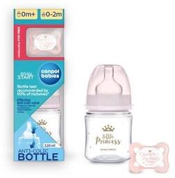 Canpol 0310 Zestaw Startowy Butelka 120Ml+Smoczek Mini Girl