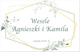 Plakat Weselny personalizowany - 60x40 cm