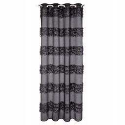 Firana Gotowa Margaret 140 X 250 CM Czarny
