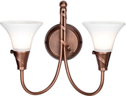 Elstead Lighting Ścienna lampa retro EM2-COPPER do przedpokoju