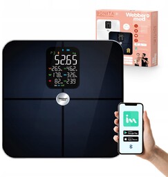 Waga Łazienkowa Analityczna 16 Parametrów Apple Health, Google