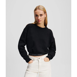 Karl Lagerfeld Damska bluza Jeans czarna gładka