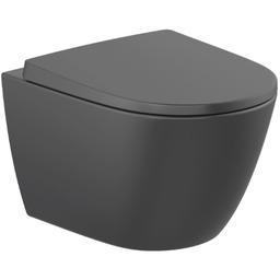 Roca Ona miska WC wisząca Rimless Czarny Mat