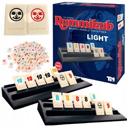 GRA RUMMIKUB LIGHT TOWARZYSKA GRA LOGICZNA