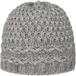 Czapka Beanie z Podszewką Pinea by Lierys, jasnoszary,