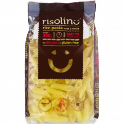 MAKARON RYŻOWY Z KURKUMĄ RURKI 300G RISOLINO