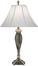 Lincoln elegancka lampka stołowa z abażurem brązowa SF-LINCOLN