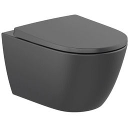 Roca Ona miska WC wisząca Rimless Czarny Mat