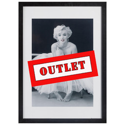 OUTLET- Rama 30x40 cm drewniana czarna